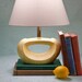 SALE -Mid Century Mod Petite Yellow Lamp