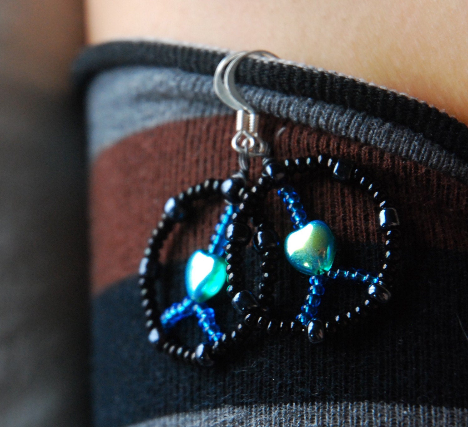 Peace and Love Earrings