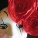 The PRETTY LADY Flower Headband -- In Red