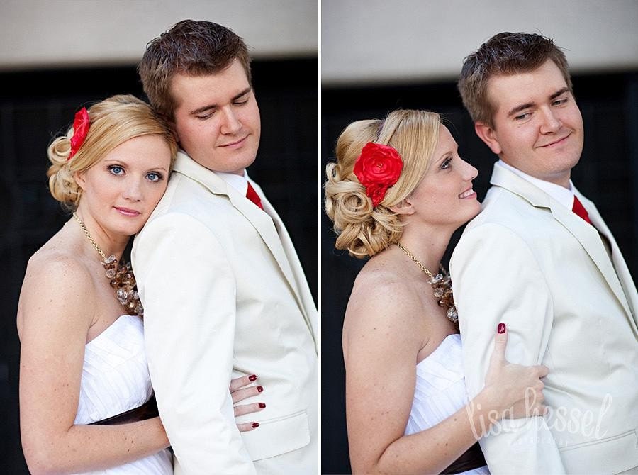 The PRETTY LADY Flower Headband -- In Red