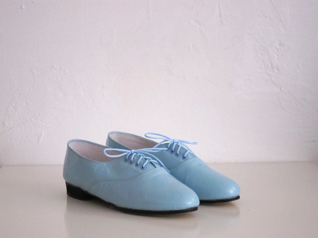 Pony oxfords flats in pastel tones (Handmade to order)
