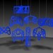 Video Game Controller ornaments - Blue acrylic