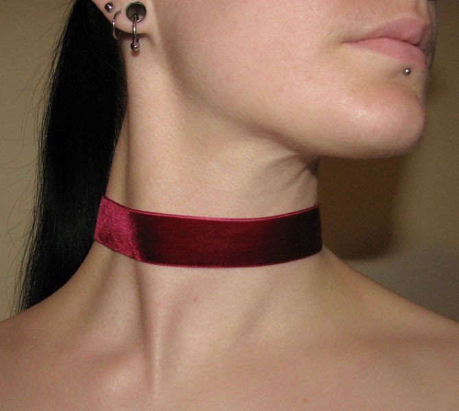 ribbon choker necklace