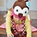 Funky Girls Owl Ear Flap Hat--Baby, Toddler, Child--Custom Color Options