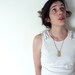 Linked lariat - golden chainmaille minimal and bold