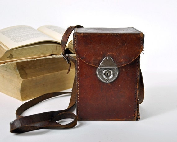 vintage camera leather case