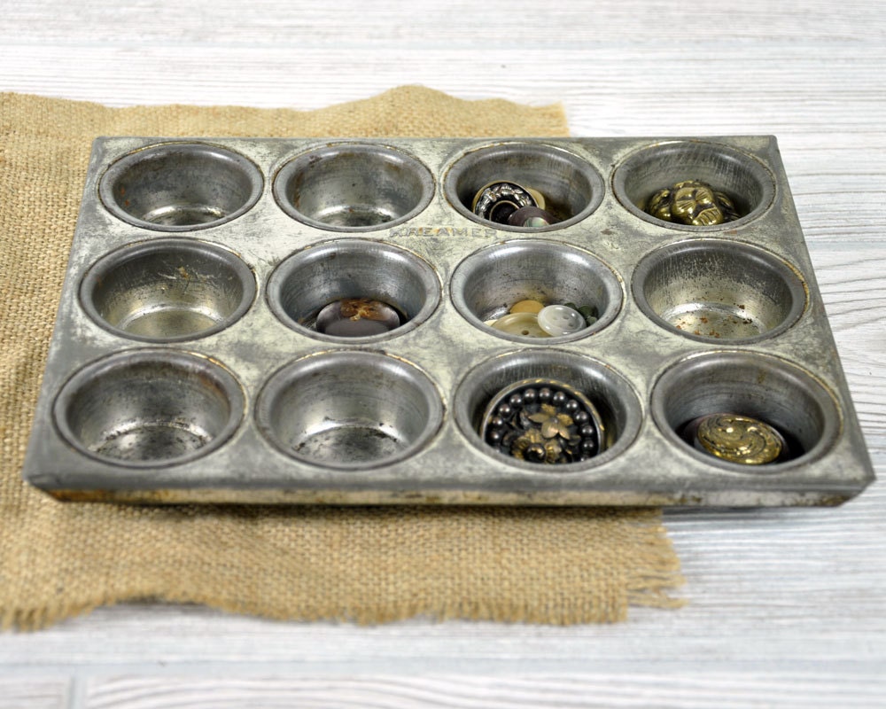 Vintage Bake Tin / Industrial Storage