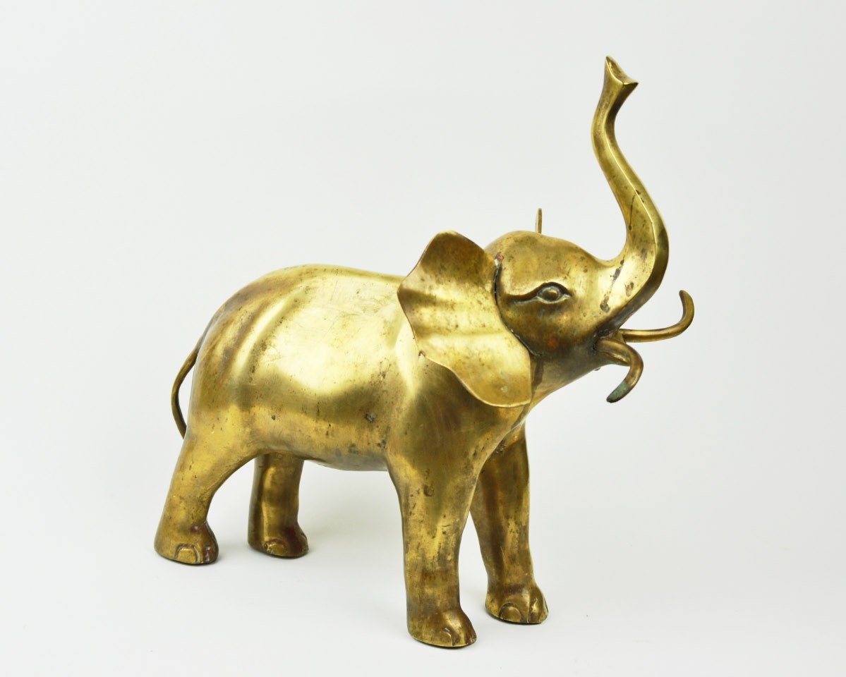 Vintage Brass Elephant By Havenvintage On Etsy