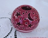 Wedding favor Star and Moon Candleholder Votive Gift  / THE ORIGINAL Star Candileria / Handmade Ceramics  / Casts Moving Shadows