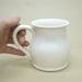 Coffee Cup , kitchen, Winter White Mug Handmade Ceramic Modern Minimalist Holiday Entertaining Tea bowls pottery cup IN STOCK