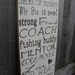 My Dad My Hero primitive Sign Typography  subway sign