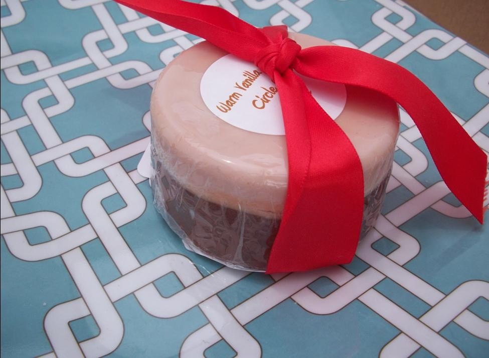 4 oz circle of soap