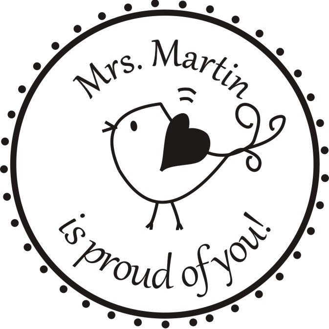 Teacher rubber stamper Personalized Teacher Self ink Custom Made Return Address Rubber Stamp great gift