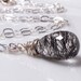 Tourmalated Quartz Necklace, AAA Grade Gemstone Pendant, Sterling Silver Wire Wrapped