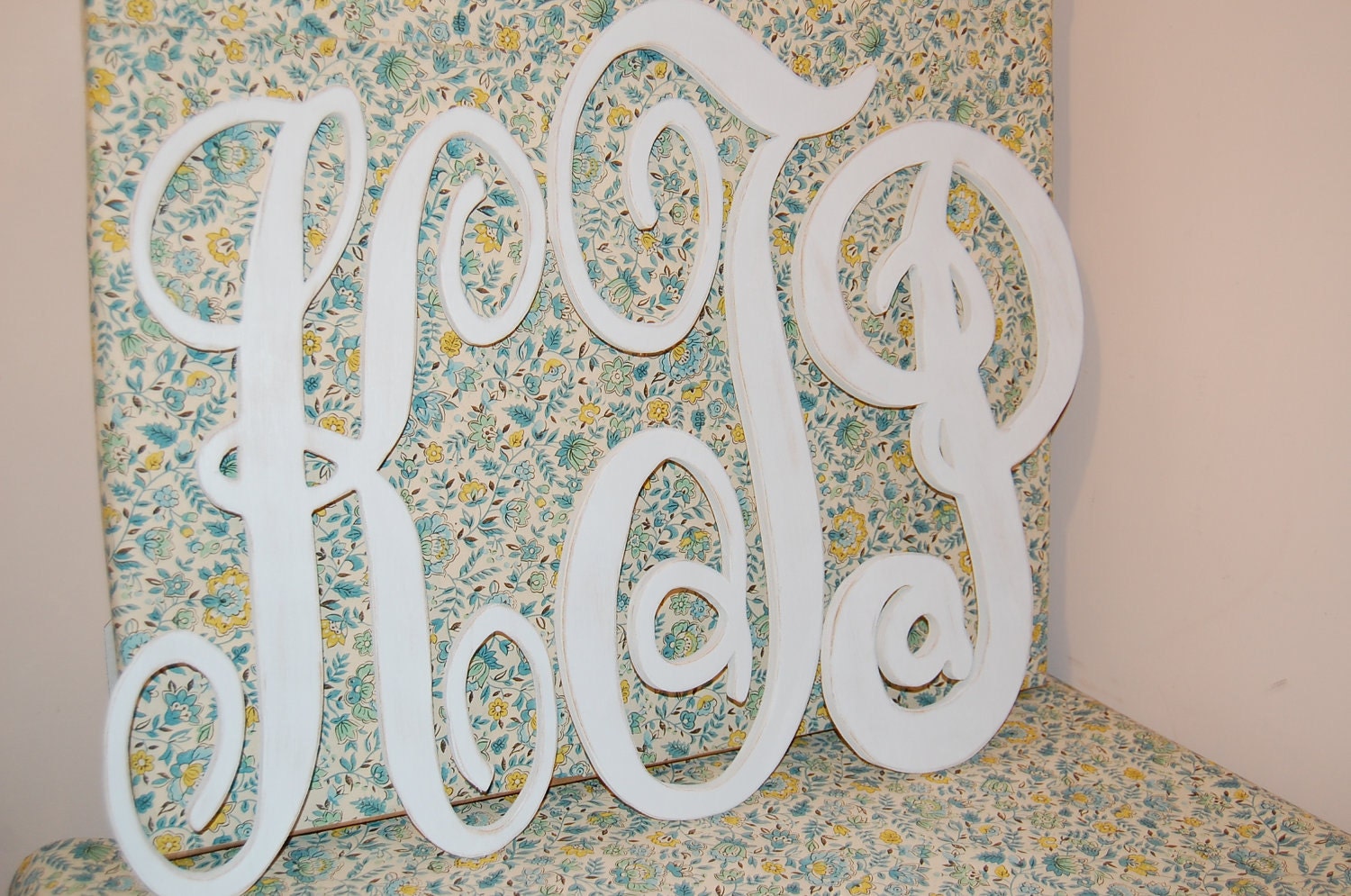 Wood letter Monogram set of 18" 24" 18" Done in any font you like With RUSH Shipping already added in