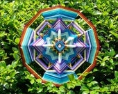 Pequeña Mariposa (Little Butterfly), an 18 inch, 12-sided, all wool Ojo de Dios, by custom order