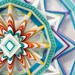 Unbroken Circle, an 24 inch, 12 sided, Ojo de Dios mandala, by Jay Mohler