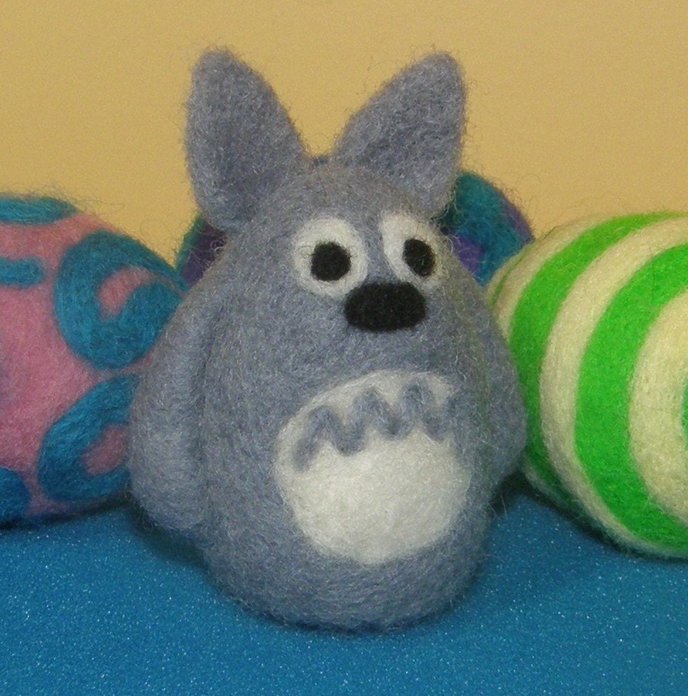 Totoro Needle Felted Wool Magnet