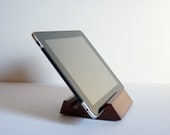 New iPad Stand, Dark Cherry Hardwood, Tablet, Father's Day