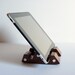 Cherry Wood And Aluminum iPad Stand, Docking Station, Compact Design
