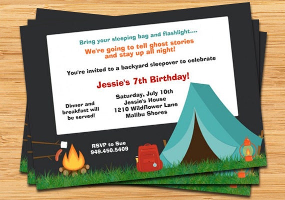 Camping Party Invitation Il_170x135