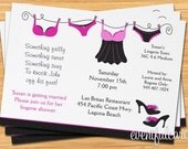 Lingerie Shower Bridal Shower Invitation - Fully Customizable