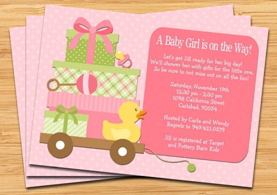 Baby Girl Baby Shower Invitation Il_570xn