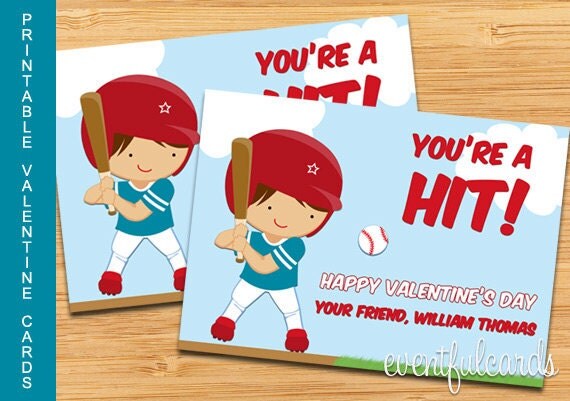 Baseball Valentines Day Cards for Kids Il_570xn