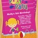 Kids Pool Party Birthday Invitation