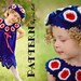 PATTERN - Patriotic Flower Summer Dress and Beret Set - Crochet PDF Pattern