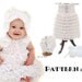 PATTERN - Christening Gown - Baby Dress, Booties, Beret and Bonnet - Crochet PDF Pattern