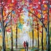 Custom Original Oil Painting Commission - Romance Landscape - impressionistic fine art by Karen Tarlton