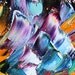 Original oil ROOSTER CHICKEN palette knife painting impasto impressionism fine art by Karen Tarlton