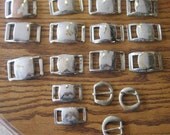 17 vintage buckles great for steam punk wardrobe work or jewelery