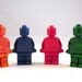 Recycled Crayon Legos and Men Set of 8