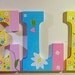 Custom Flower Wall Letters  Daisy Garden  Pottery Barn style Name