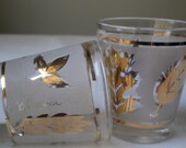 Vintage G Reeves Gold Leaf Shot Glasses