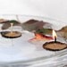 10 Acorn Cap Candles - Floating - Beeswax