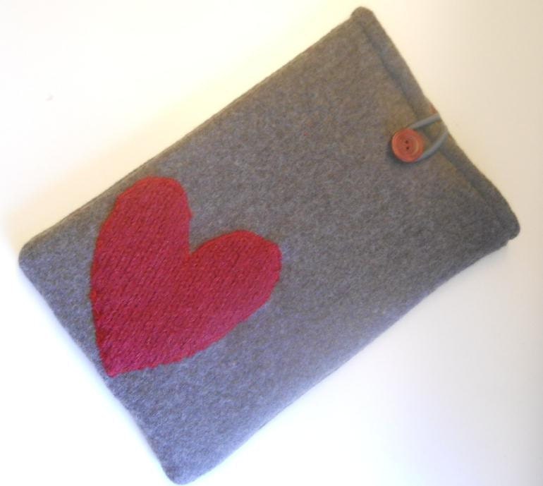 Felted Recycled Wool Case Cover for Kindle, Kindle Fire, Nook e-reader