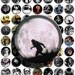 Classic Monsters (No. 2) - 1 inch Circles, Digital Collage Sheet PDF Images