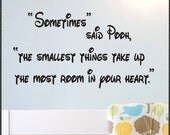 Vinyl Wall Lettering Words Quotes Nursery Decoration Pooh said