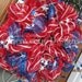 Red, white & blue... Patriotic Mesh Wreath