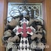 Diamond Fleur De Lis Cross Leopard Mesh Wreath
