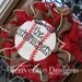 Personalized Baseball Mesh Wreath