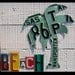 Palm Tree on the Beach - Recycled Vintage License Plate Art - Salvaged Wood - Upcycled Artwork