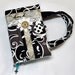 Made to Fit Personalized Black White Taupe and Aqua and Lace Bible or Journal Cover / Purse