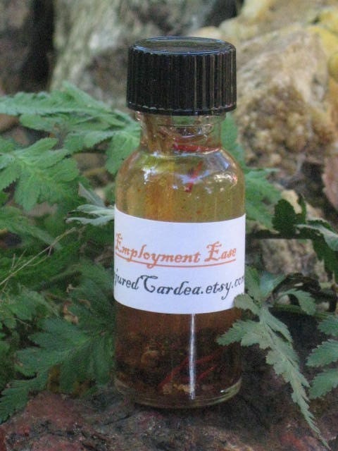 Employment Ease-Hoodoo-Voodoo-Witchcraft-Wicca-Conjure-Fast Job Oil-Helps Find Employment, Obtain Raises, Get Projects and Clients