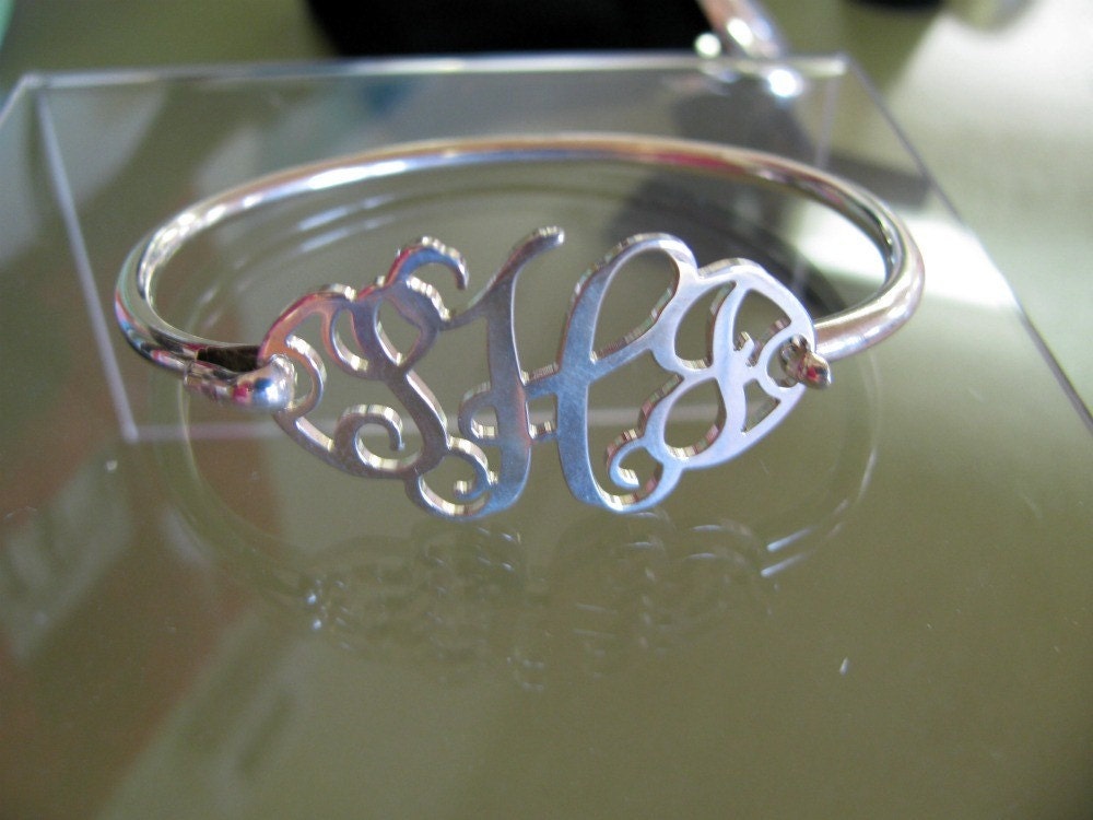 Cut-Out Monogram Bracelet