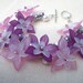 Purples and Pinks Acrylic Flower Charm Bracelet