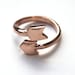 Arrow Wrap Ring 14K rose gold dipped